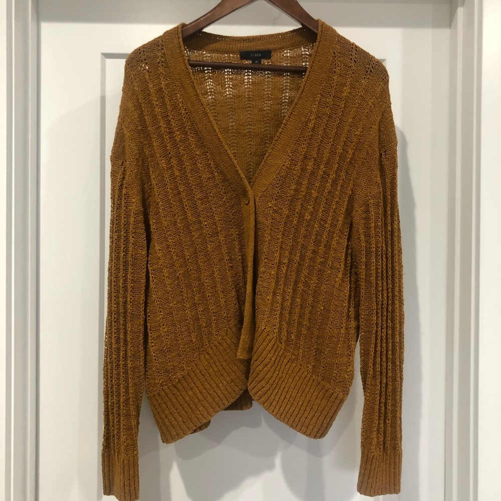 Point Sur textured V-neck cardigan sweater
